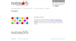 Desktop Screenshot of nutrasorb.com